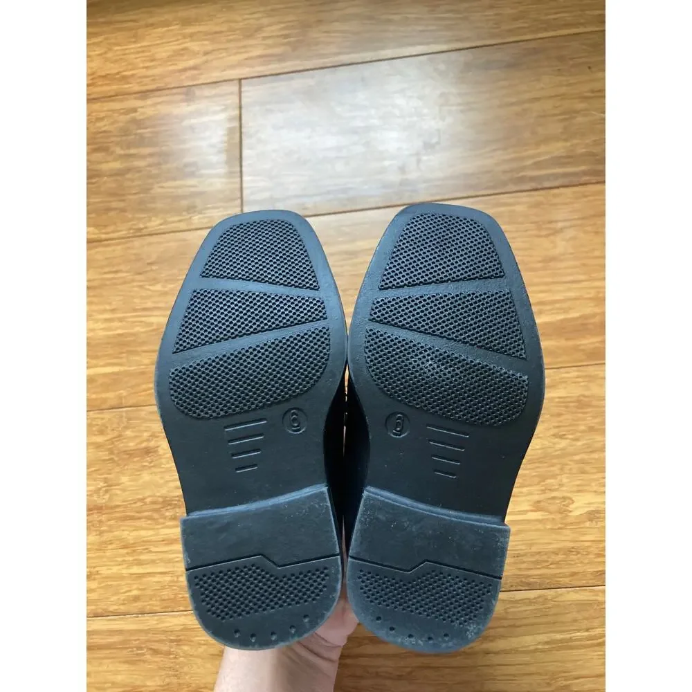 Perry Ellis Little Boy Black Slip On Dress Shoes, Size 6